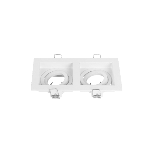 Size 100*186MM Double-Headed Square Zinc Downlight Housing Opening Size 90*175MM