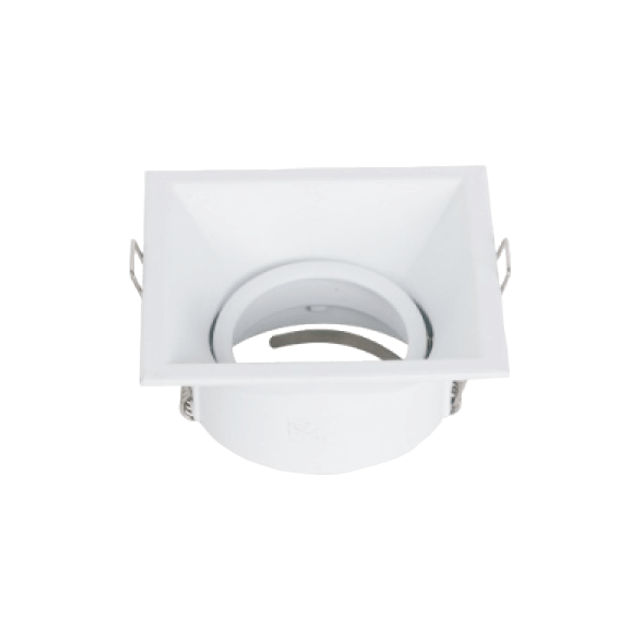 Size 90*90MM Black And White Two-Colour Square Zinc Downlight Housing Opening Size 80MM