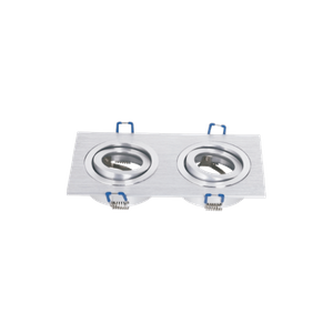 Size 92*179MM Double-Headed Square Silver Downlight Housing Opening Size 80*160MM