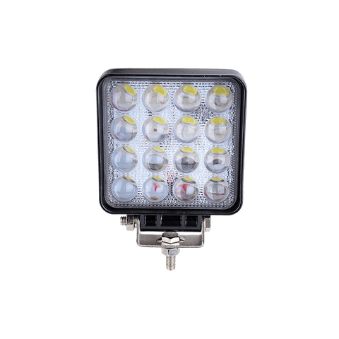 48W LED Black Headlight Waterproof IP67, Die-Cast Aluminium Alloy + PC Material