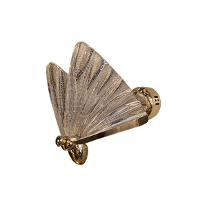 Electroplated French Gold Led Modern Butterfly Wall Light In Acrylic