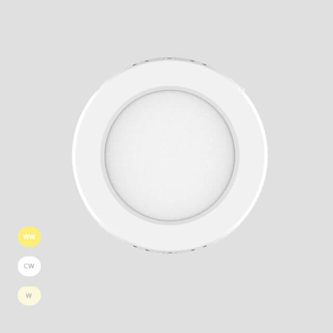 30W Adjustable 3CCT Ip20 Surface-Mounted Thin Ceiling Light Round Panel Light