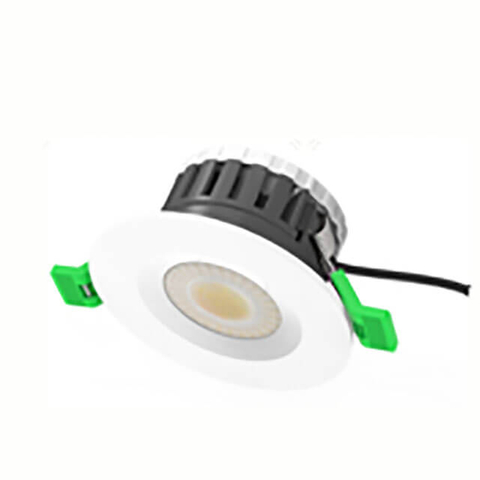 6W 2700K/6500K Ip65 non-dimmable matt black Ip65 fire rated downlight escape route
