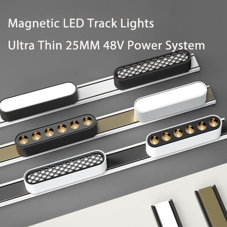 Magnetic LED Track Lights Ultra Thin 25MM 48V Power System.jpg