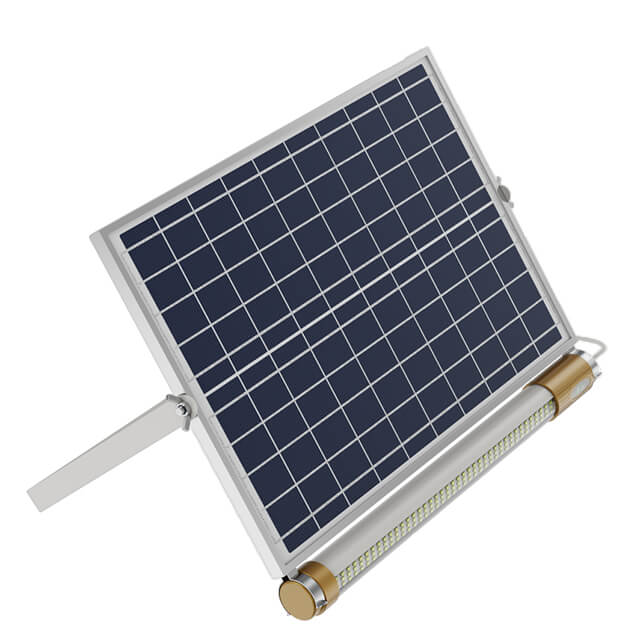 Remote Control + Automatic Light Control + Body Sensor LED PVC Material White Solar Floodlight