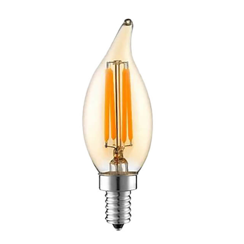 35*118MM E14 Lamp Head Amber Shade Tungsten Lamp Made in China