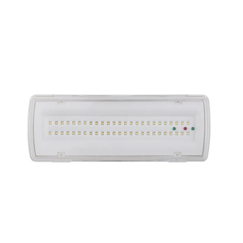 270.5X100X54MM 5W 6500K Ip65 rechargeable emergency light Made in China and sticker and frame, no LED emergency access sign