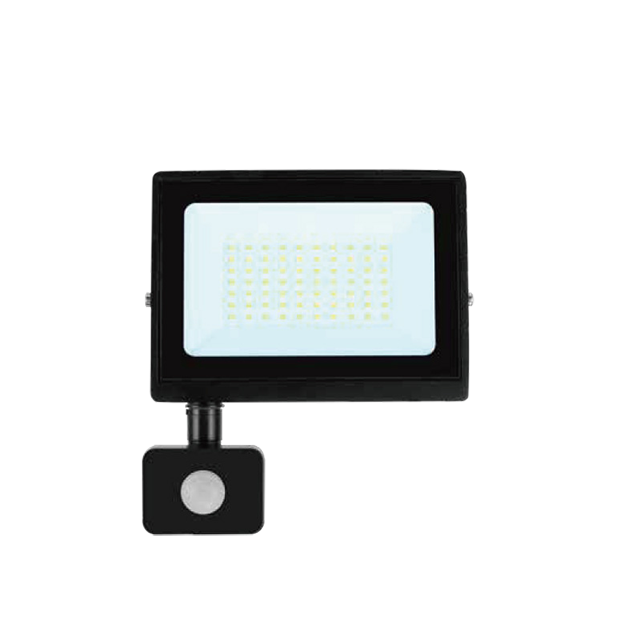 Eight Kinds of Power Can Be Selected Black Modern Floodlight IP65 Waterproof Lighting 4CCT Can Be Selected for Outdoor Commercial Lighting