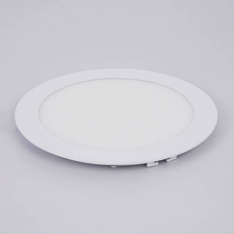 24Watt Recessed Light White Rim Round LED Panel Light 300mm for Indoor