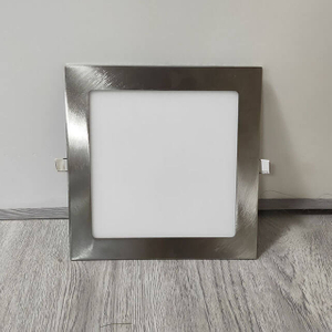 12W Square 175Mm Nickel Sweep Led Recessed Led Flat Panel Ceiling Light Interior China Wholesale