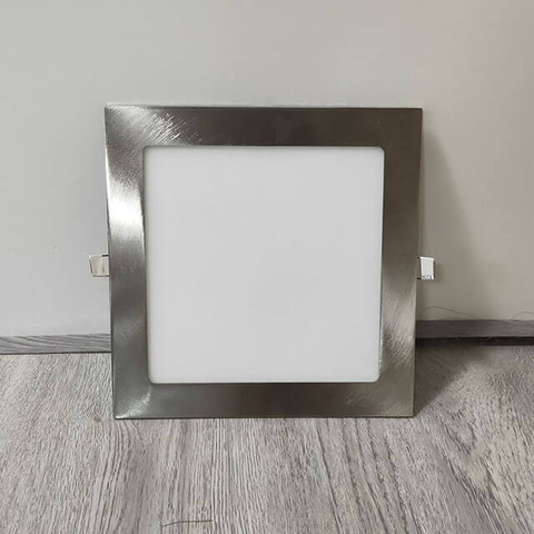 18W Square 225Mm Nickel Sweep Led Recessed Slim Ceiling Round Led Panel Light Interior China Wholesale