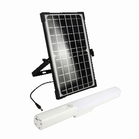 9.5W Monocrystalline Solar Panel Ilead Solar Led Batten Light, ABS+PC, IP65
