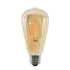 ST64 LED amber bulb, non-dimmable 7W modern tungsten lamp