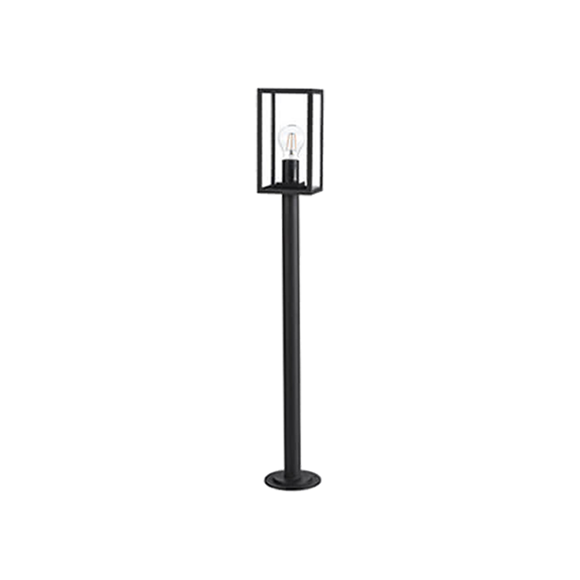 Made in China Black modern LED wall light H220mm Aluminium + glass Material 60W E27 lamp head Outdoor lighting