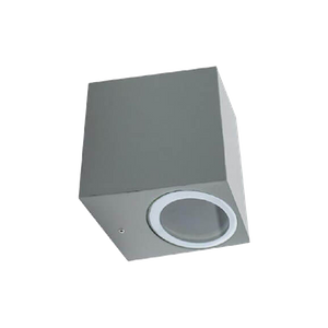 Grey LED modern square wall light H80mm GU10 head 35W Outdoor lighting IP44