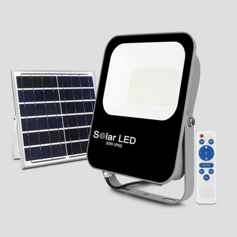 30W 6500K/4000K/3000K Ip65 Made In China Led Solar Floodlight Commercial Outdoor