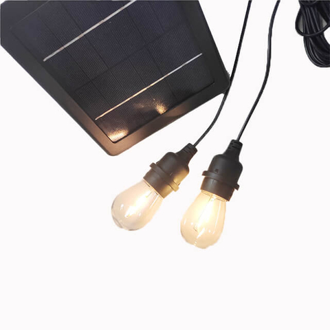 ABS Plastic Bulb Type And Decorative Solar Light String With Constant Light Control