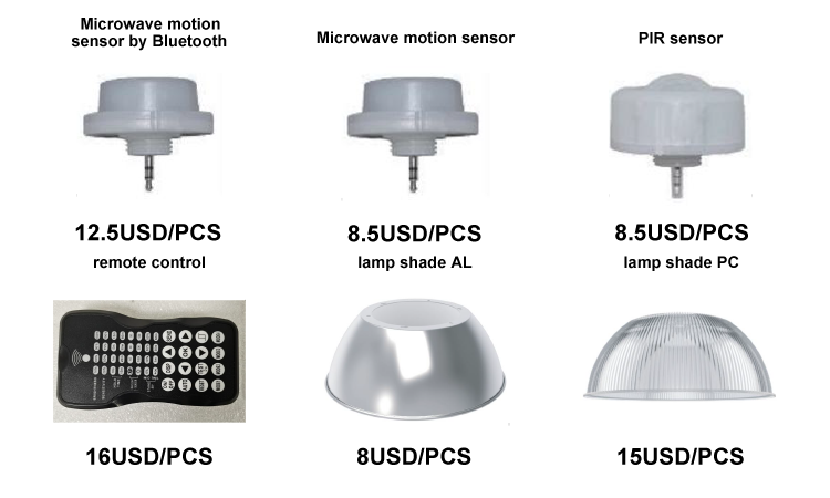 3. 5-year warranty LED modern outdoor industrial and mining lamp accessories 60W-80W-100W switchable 80W-120W-150W switchable 120W-150W switchable 150W-200W-240W switchable