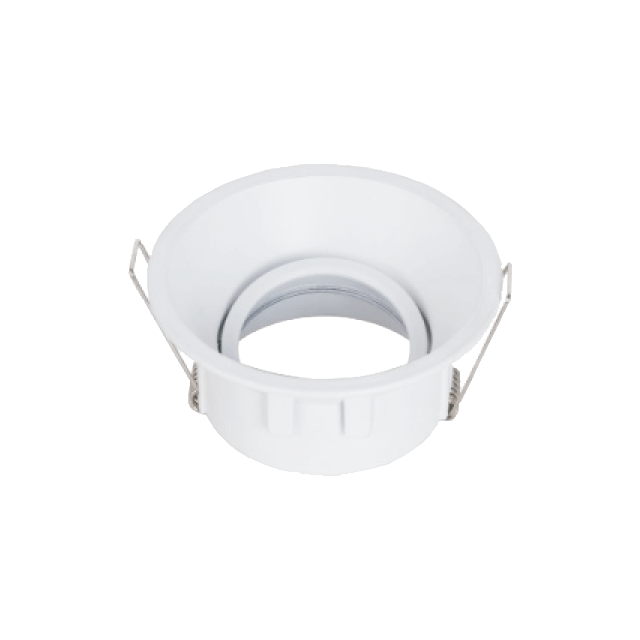 Size 93MM Black And White Bicolour Round Zinc Downlight Housing Opening Size 83MM