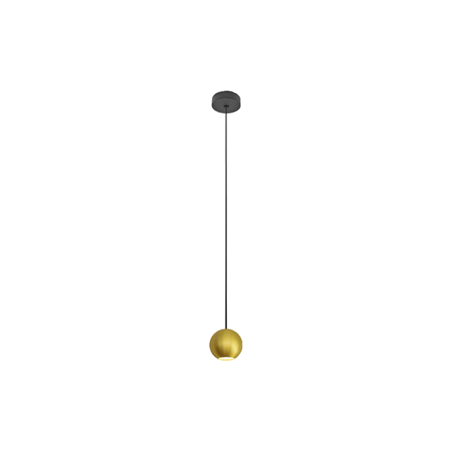 8.5W Canopy Size Ф80*35MM LED Retro Round Pendant Light Ball Size Ф70MM