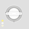 30W Adjustable 3CCT Ip20 Surface-Mounted Thin Ceiling Light Round Panel Light