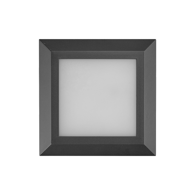 125*125*27MM Square LED Outdoor Wall Light Made Of ABC+PC