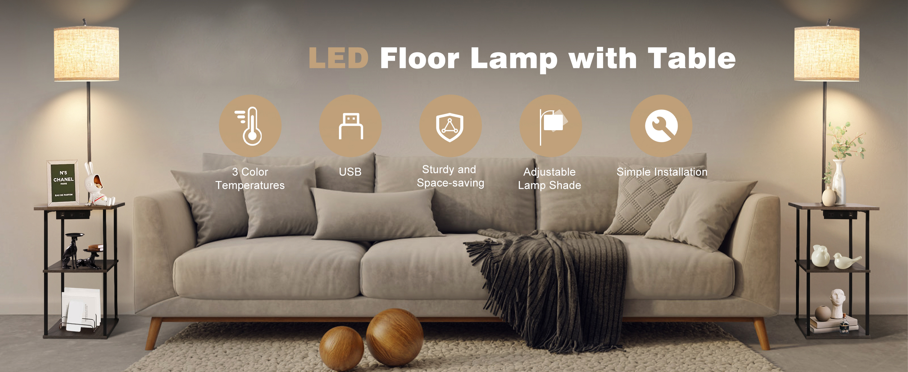 Floor Lamp with Table (1)