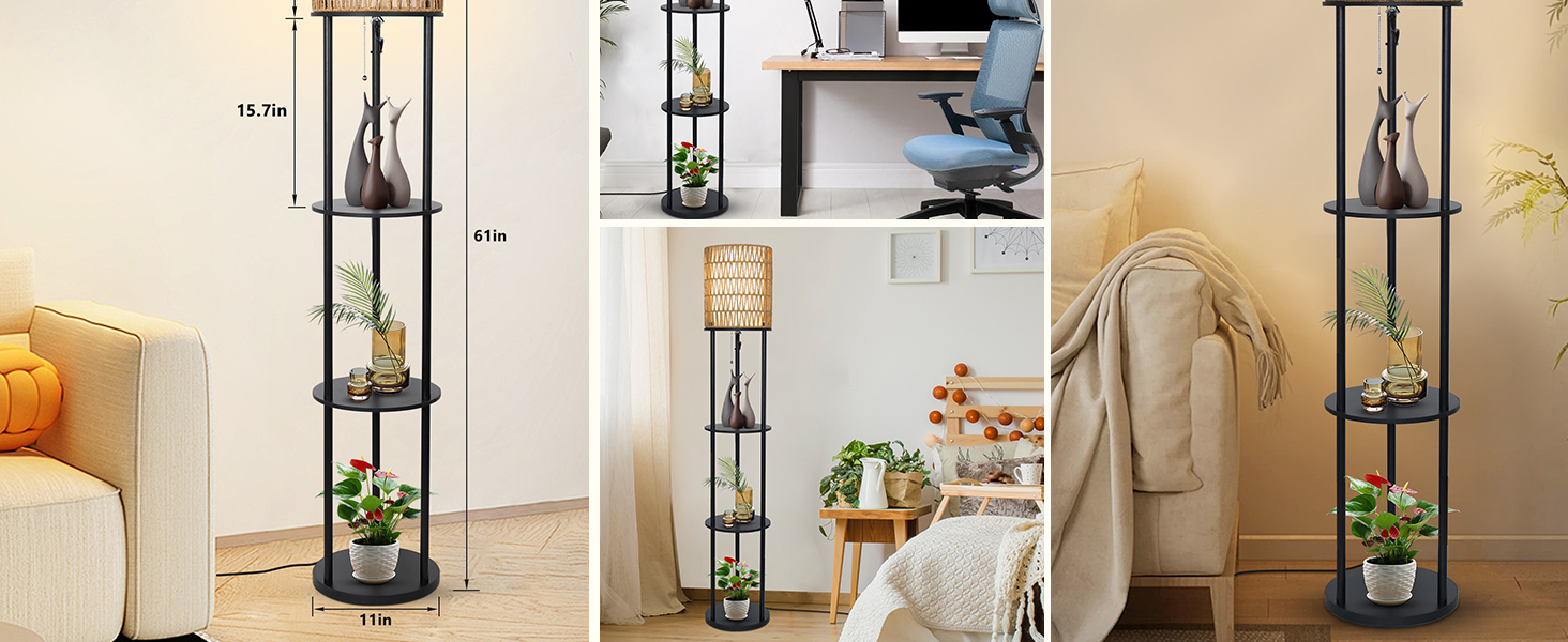 Floor Lamp with Shelves (7)