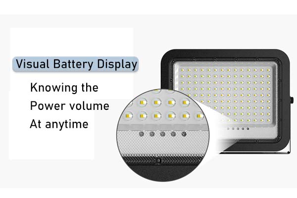 Visual Battery Display Solar Floodlights 300Watt