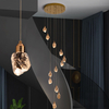 High Ceiling Chandelier - Staircase Chandelier Offers Dimmable Brightness and 3 Light Options, Ideal Long Chandelier for Transforming Your Stairwell, Foyer, Entryway, and Living Room 