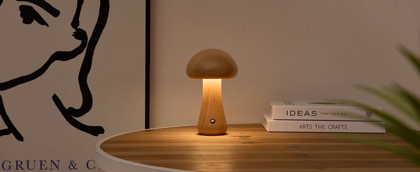 Wood Mushroom Lamp (6)