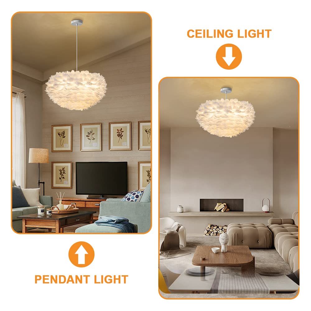  Nordic Feather Pendant Light 23.6