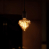 LED Bulb E27 4W Heart Shaped Non-Dimmable LED COB Filament Bulb Edison Lamp Indoor Home Decoration Tungsten Lamp Vintage Bulbs 125*166mm 