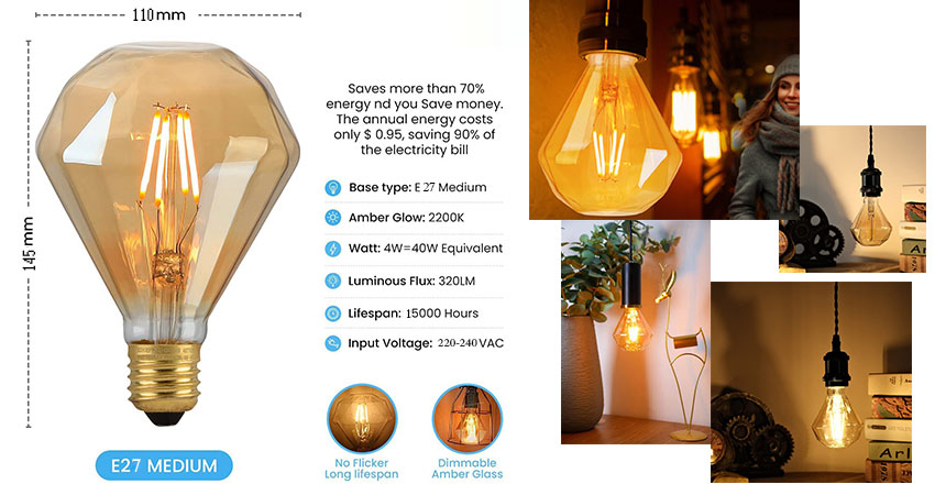 LED Light Bulbs, Special Diamond (4)