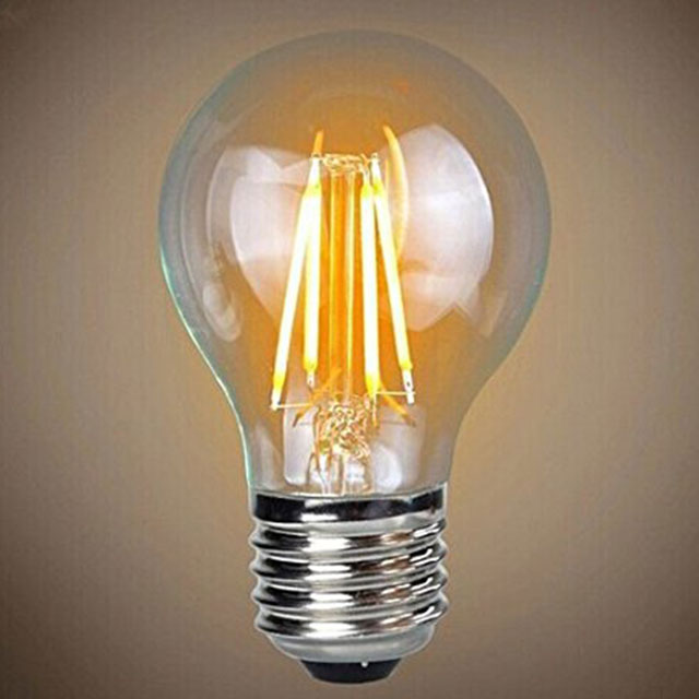 7W 2500K LED Light Bulbs Vintage Exposed Filament Smoke Glass LED with a Medium E27 Base Light Bulb Original Vintage 