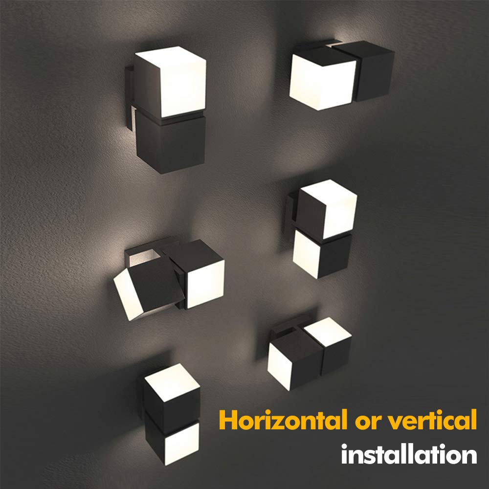 Cuba 3000K 1100LM LED Integrated Porch Wall Light Outdoor and Indoor Bedroom LED Wall Lantern Sconce