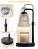 Candle Warmer Lamp with Timer, Adjustable Height Candle Warmer Dimmable Home Decor Candle Warmer Lamp 