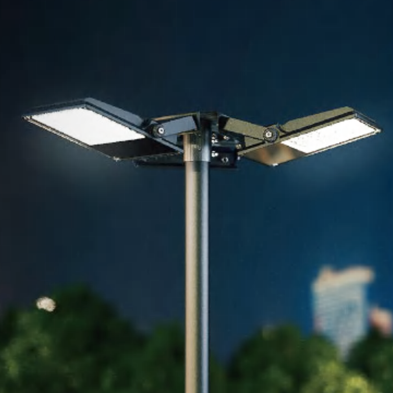 6 Wattages To Choose From 3CCT Dimmable Black Outdoor Floodlight IK08 Explosion Proof Design IP66 Waterproof Lighting