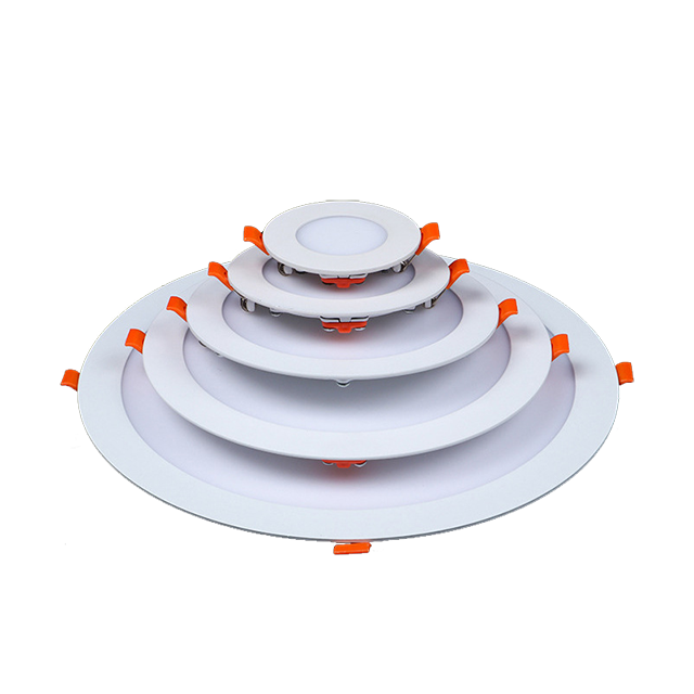 China made circular embedded panel lamps 3W/6W/9W/12W/15W/18W/24W/30W indoor lighting 2-year warranty