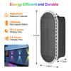 Solar Fence Lights, Fence Lights Solar Powered 8 WRGB Color Modes, Up & Down Waterproof Solar Wall Lights Outdoor, Bright Focus Lens Solar Lights for Yard/Pool/Porch/Patio/Railing 