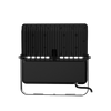 100W Modern Black Floodlight 5700K IP66 Waterproof Commercial Panel Light 80*150° Lighting Angle With Two Auto Dry Respirators