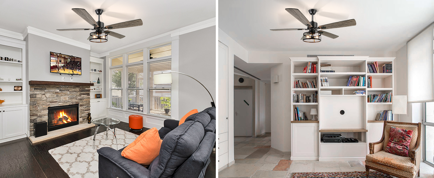 52 Inch Farmhouse Ceiling Fan with Lights and Remote (26)