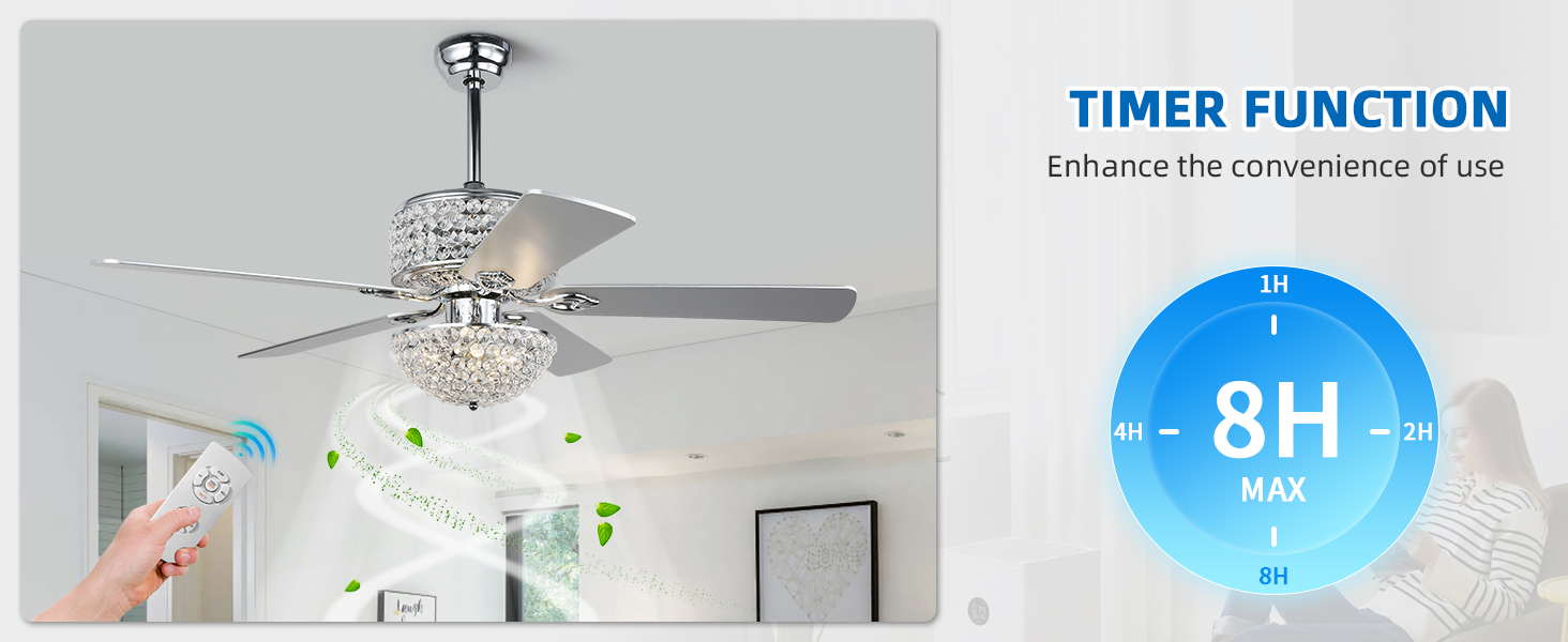 Crystal Ceiling Fan with Lights (19)