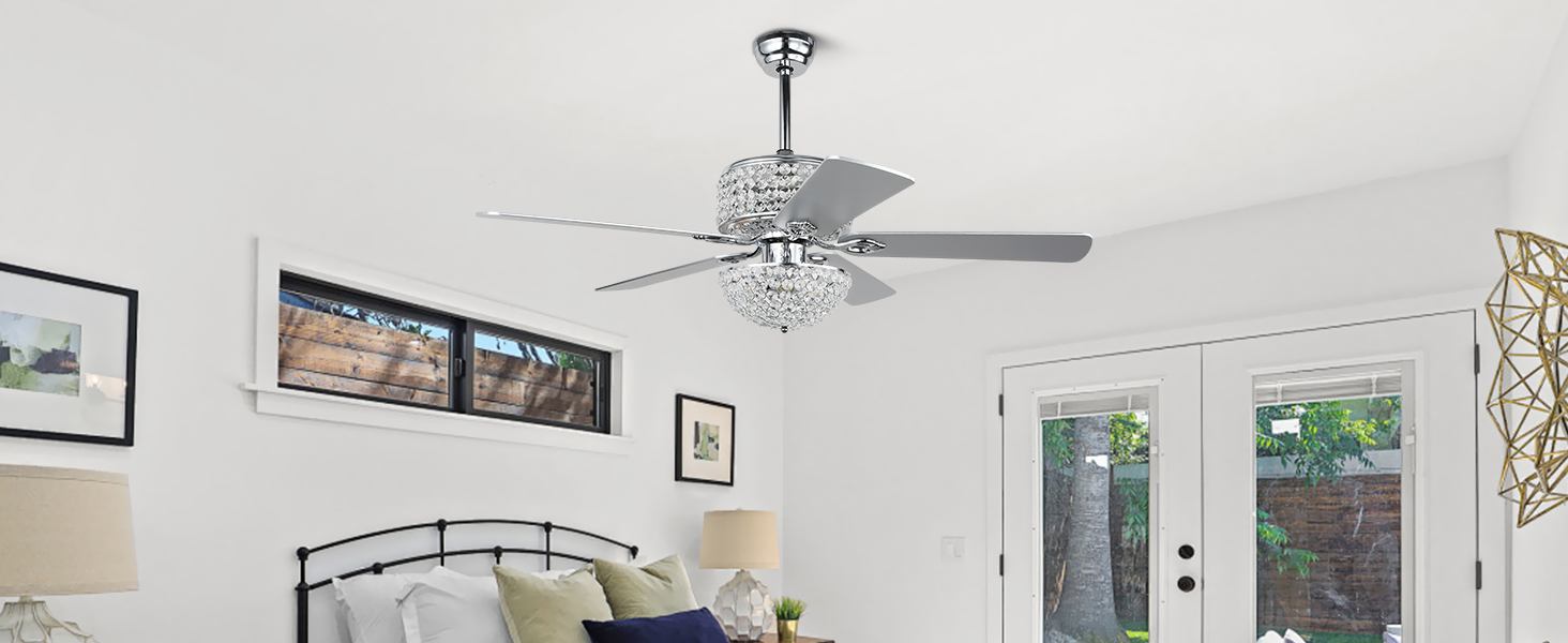 Crystal Ceiling Fan with Lights (26)