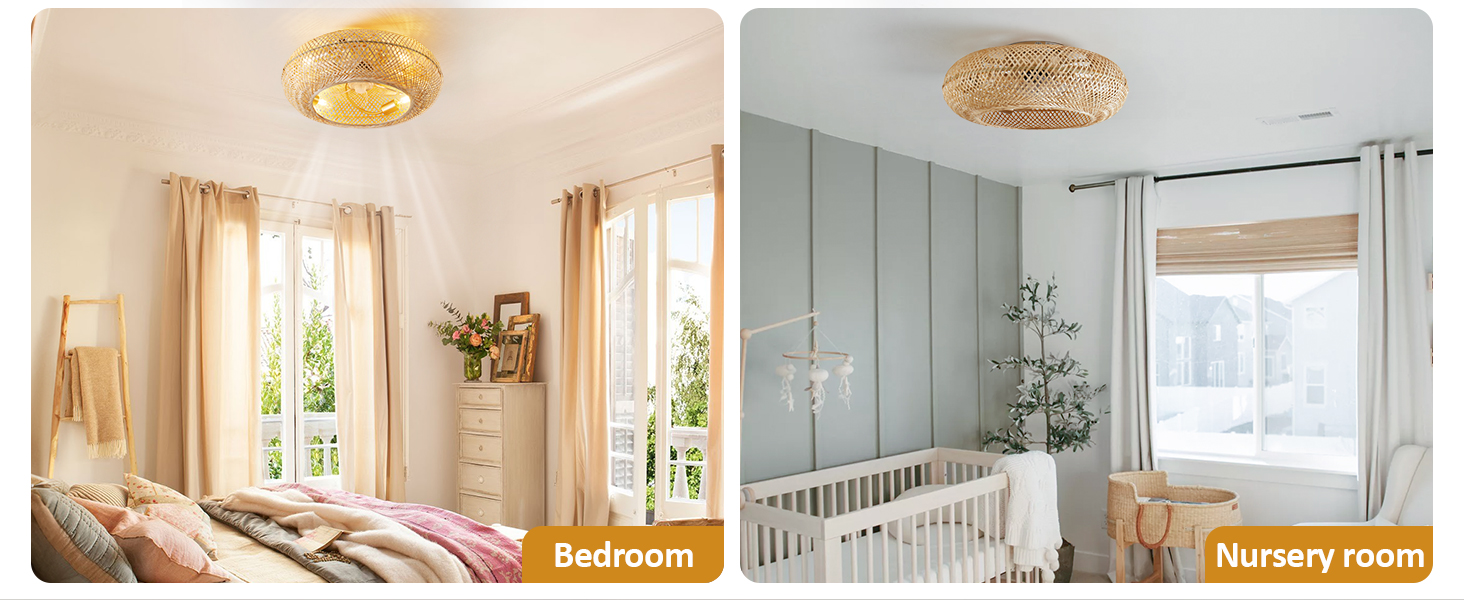 Boho Ceiling Fans with Lights and Remote (16)