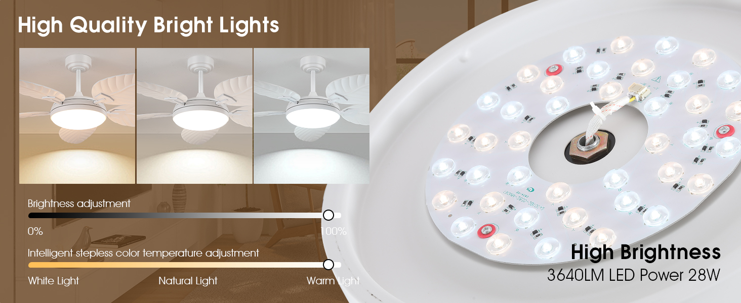 Tropical Ceiling Fans with Lights and Remote (16)