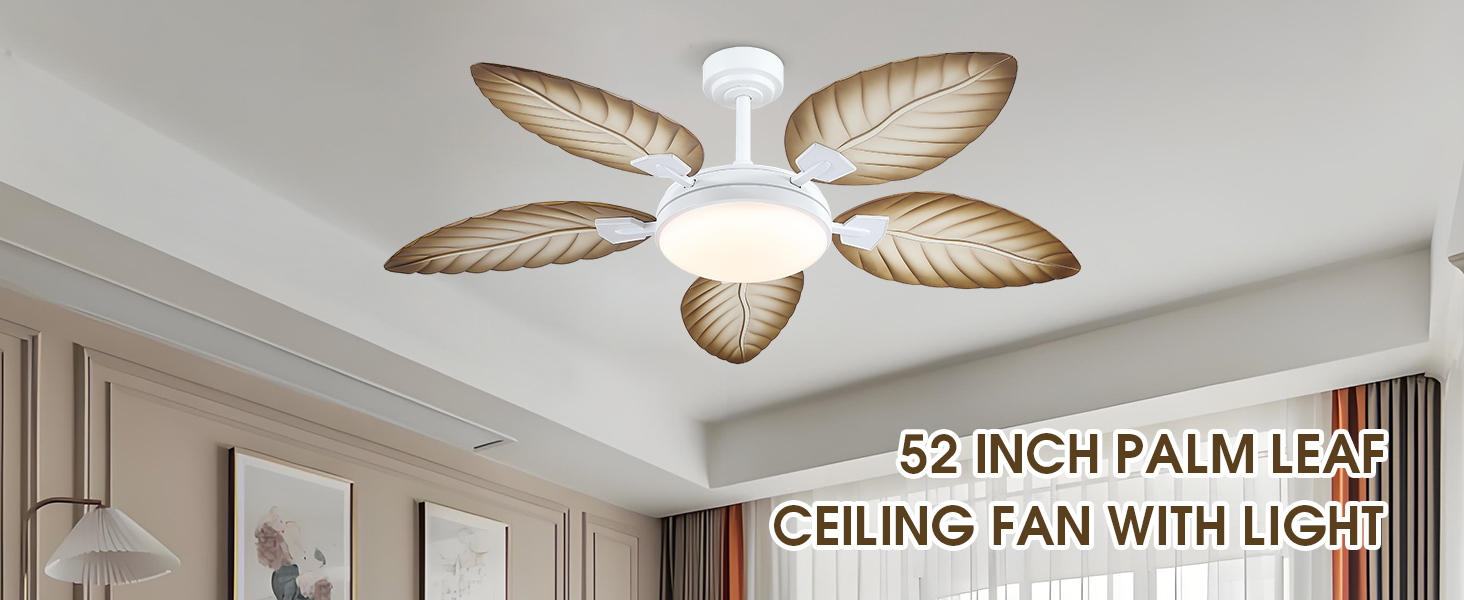 Tropical Ceiling Fans with Lights and Remote (13)