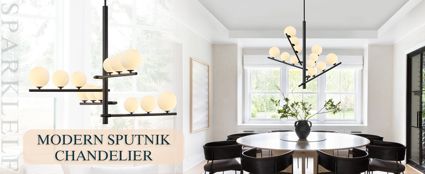Modern Black Chandelier (1)