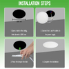 24W 3CCT Round Recessed LED Panel Light with CCT Switch | &Oslash;300mm