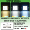 5W 3CCT Square Recessed LED Panel Light with CCT Switch | 85&times;85mm